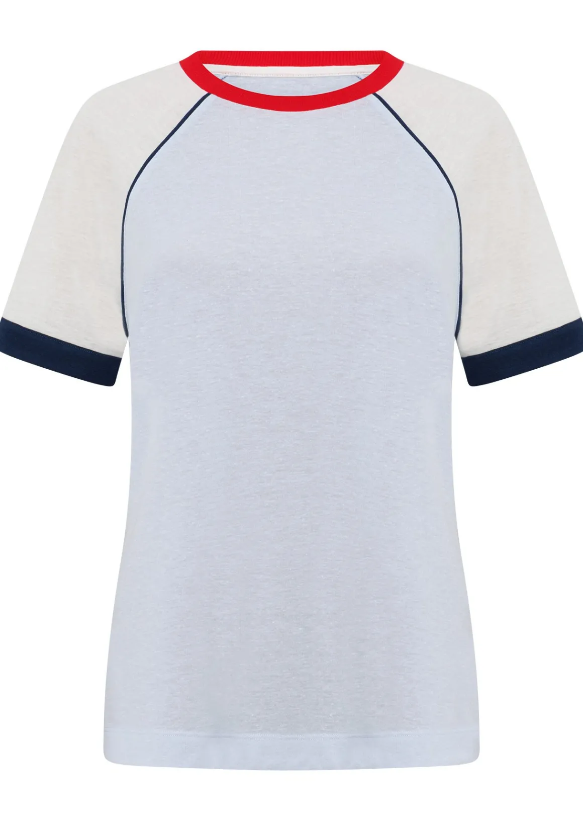 Lorna Jane Retro Revival Linen T-Shirt HeatherBlue Discount
