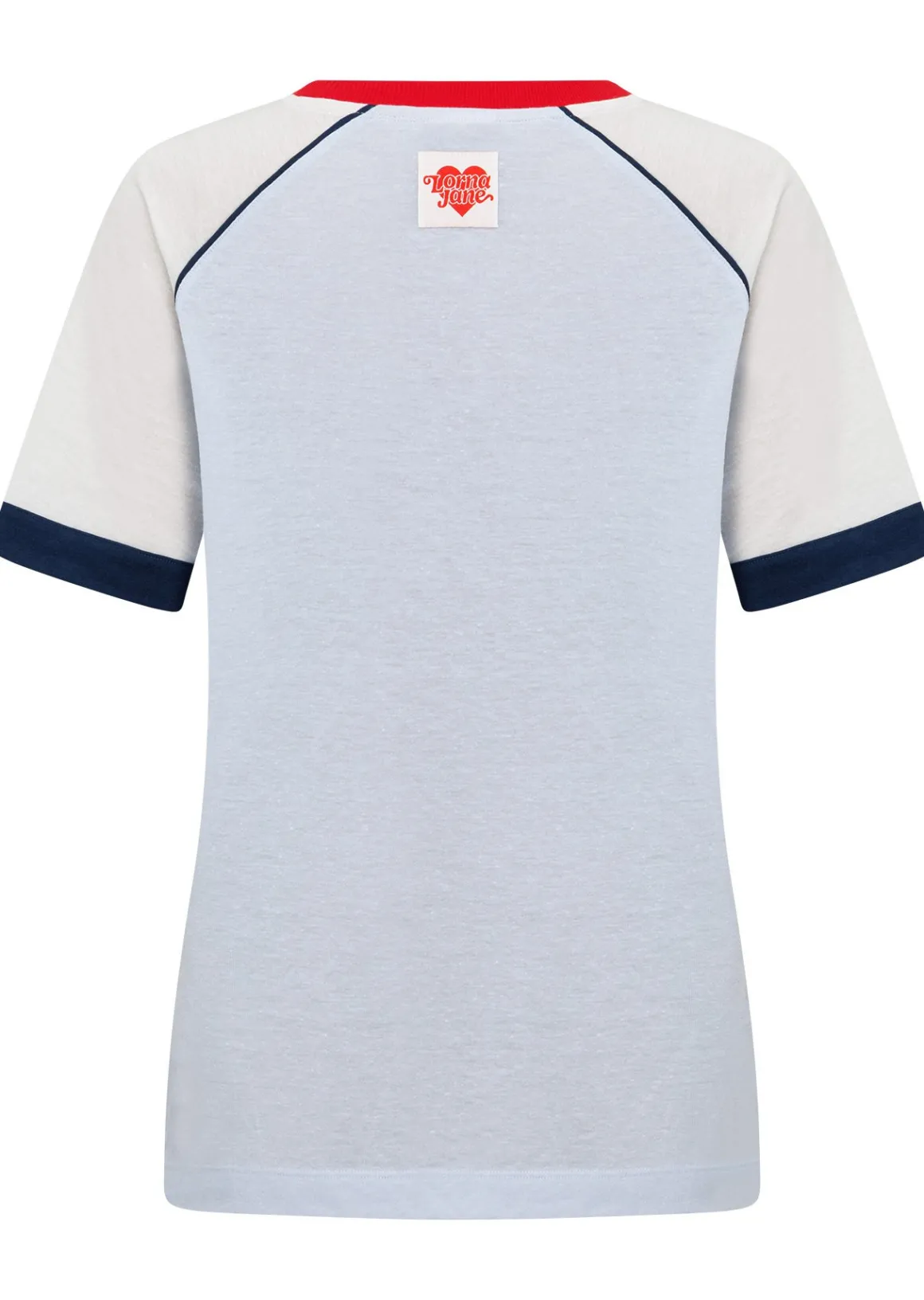 Lorna Jane Retro Revival Linen T-Shirt HeatherBlue Discount