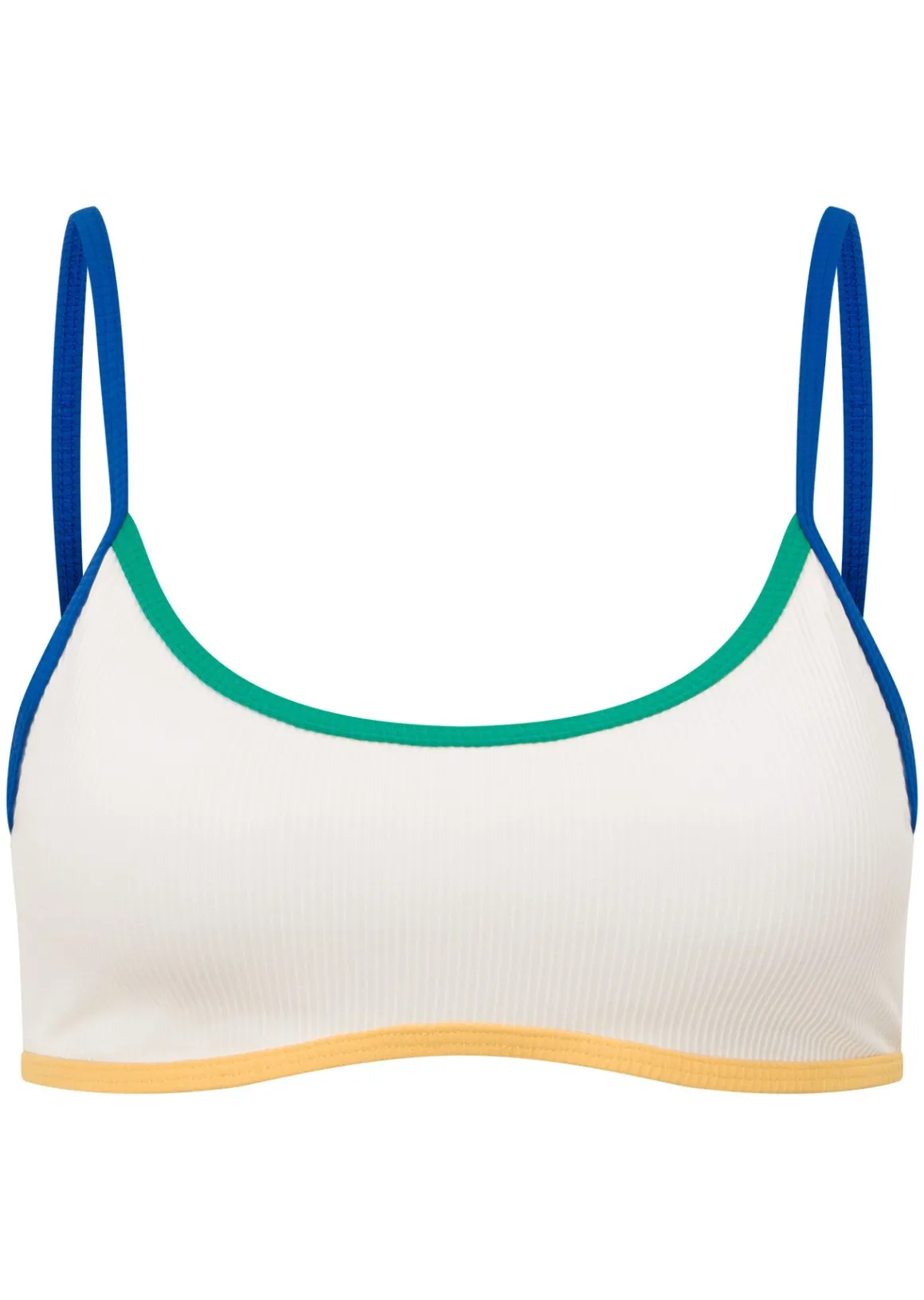 Lorna Jane Retro Rib Swim Sports Bra Porcelain Hot