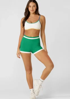 Lorna Jane Retro Swim 9cm Bike Shorts SeaGlass Hot