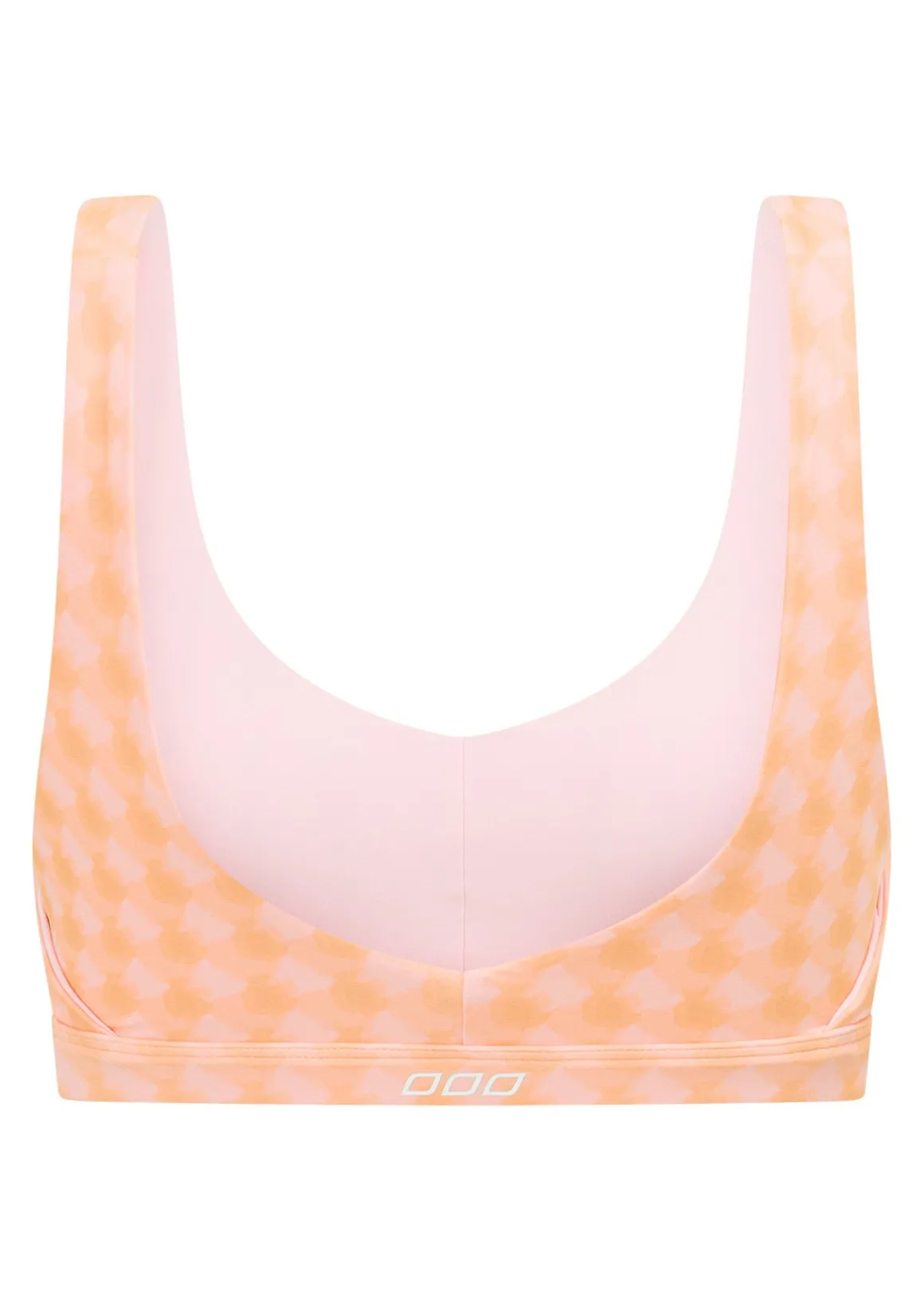 Lorna Jane Reversible Swim Sports Bra WatercolourCheckPrint Clearance