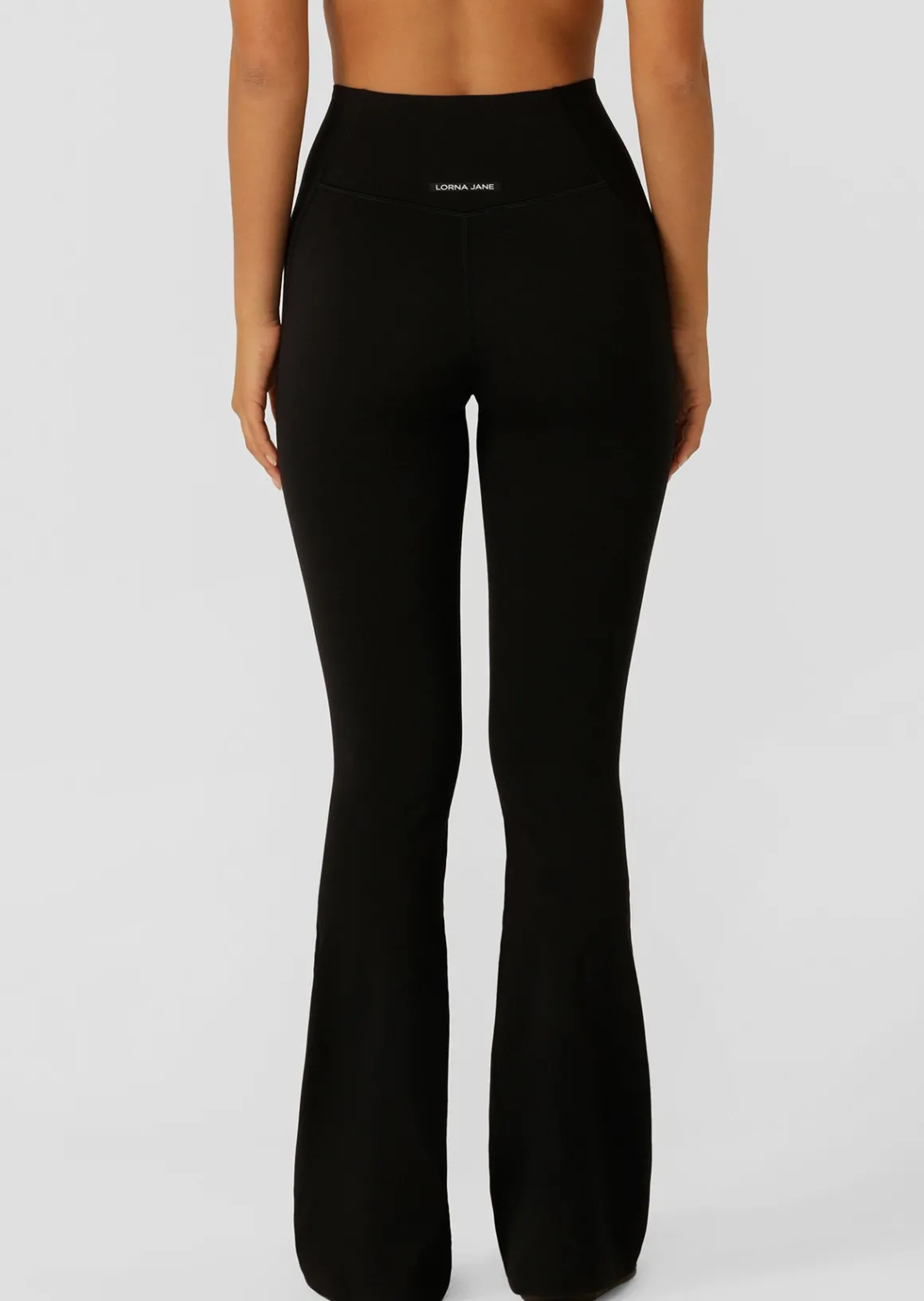 Lorna Jane Sculpt & Support Full Length Bootleg Leggings Black New