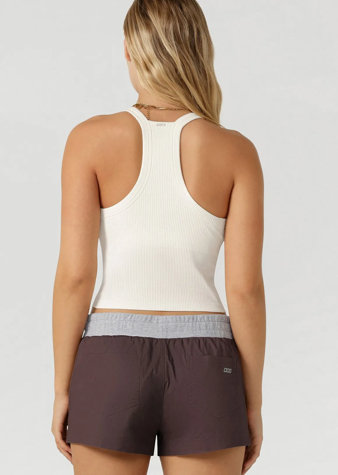 Lorna Jane Seamless Crop Tank Bra Combo Porcelain Outlet