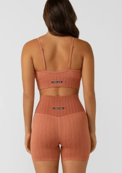 Lorna Jane Seamless Swim Bike Short RUST