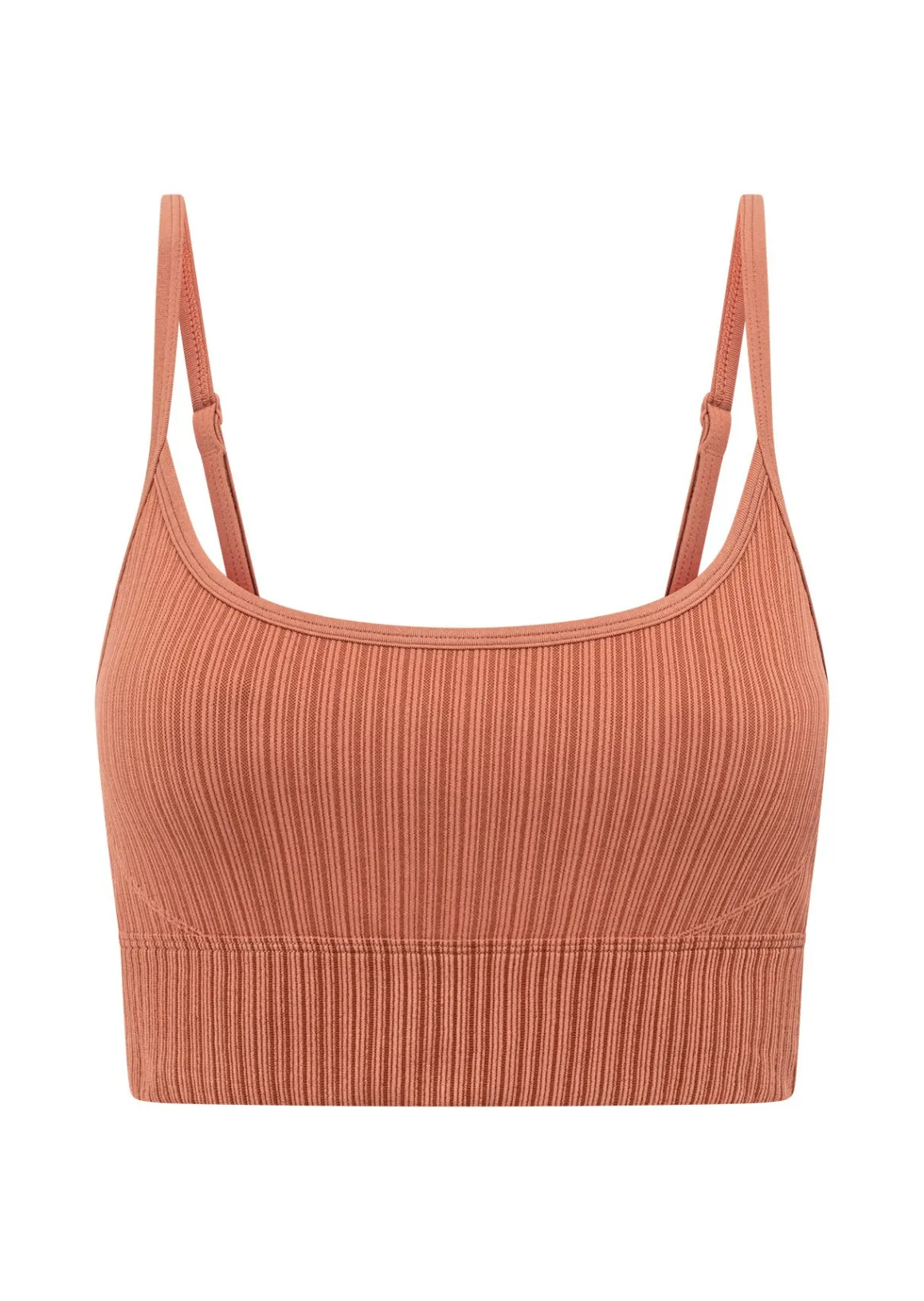 Lorna Jane Seamless Swim Longline Sports Bra RUST