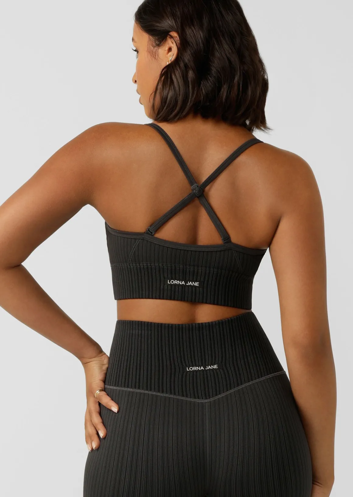 Lorna Jane Seamless Swim Longline Sports Bra Black Online