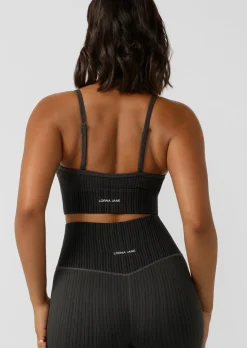 Lorna Jane Seamless Swim Longline Sports Bra Black Online
