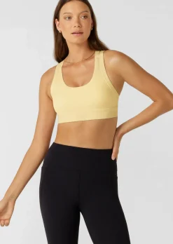Lorna Jane Shape Up Max Support Bra LemonCream Clearance