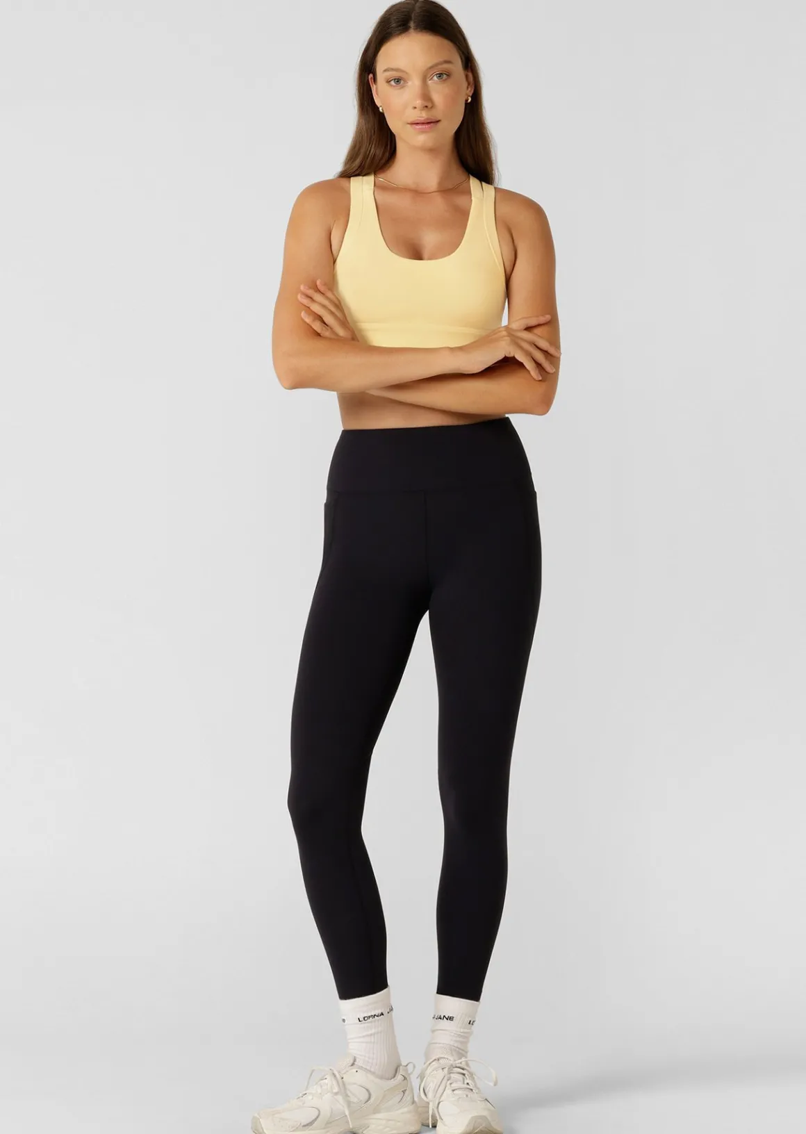 Lorna Jane Shape Up Max Support Bra LemonCream Clearance