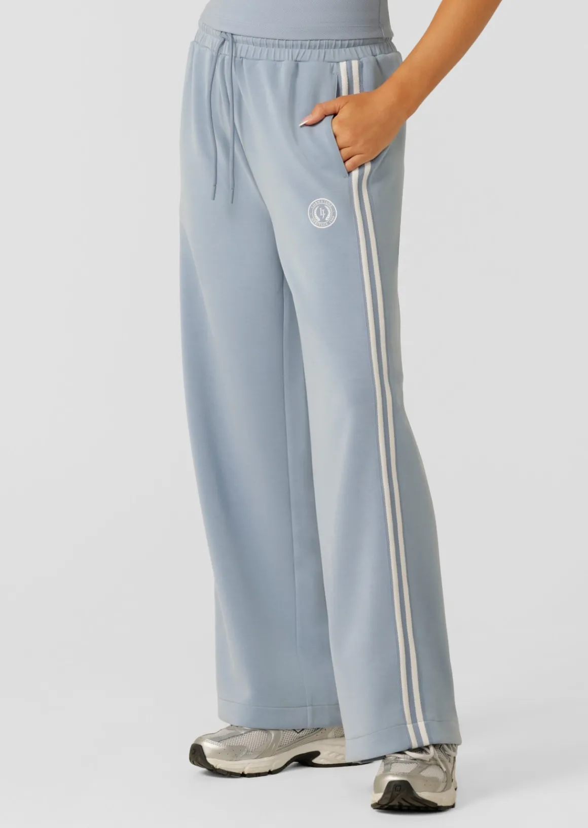 Lorna Jane Sidelines Spacer Track Pant GlacierBlue New