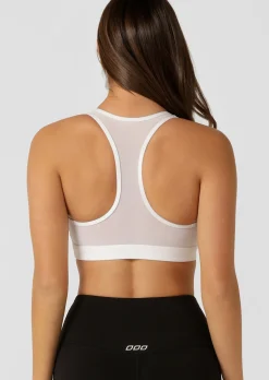 Lorna Jane Skinny Iconic Comfort Sports Bra White Sale