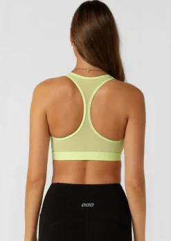 Lorna Jane Skinny Iconic Comfort Sports Bra GlowGreen Outlet