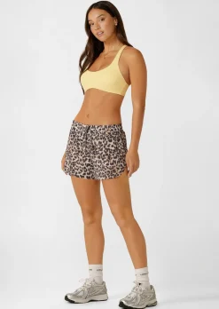 Lorna Jane Sleek Comfort All Day Sports Bra LemonCream Hot