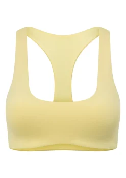 Lorna Jane Sleek Comfort All Day Sports Bra LemonCream Hot
