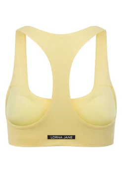 Lorna Jane Sleek Comfort All Day Sports Bra LemonCream Hot