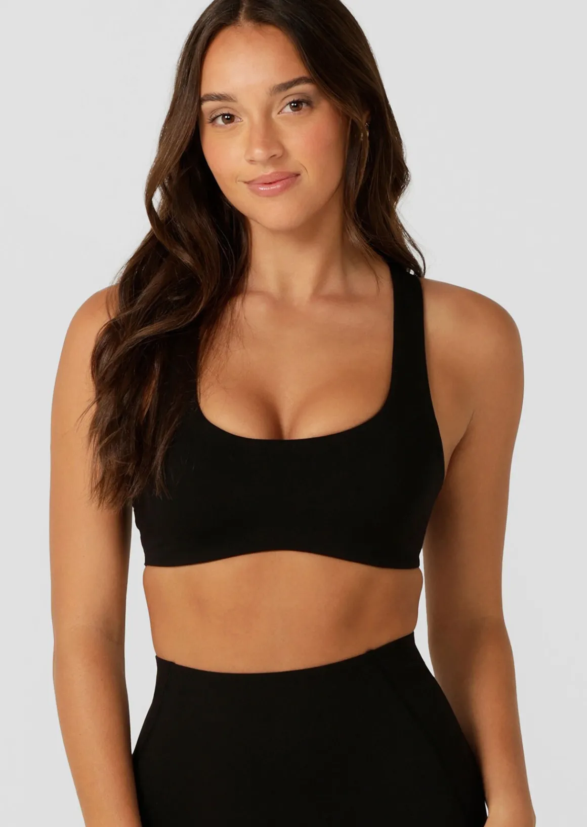 Lorna Jane Soft Sculpt Sports Bra Black
