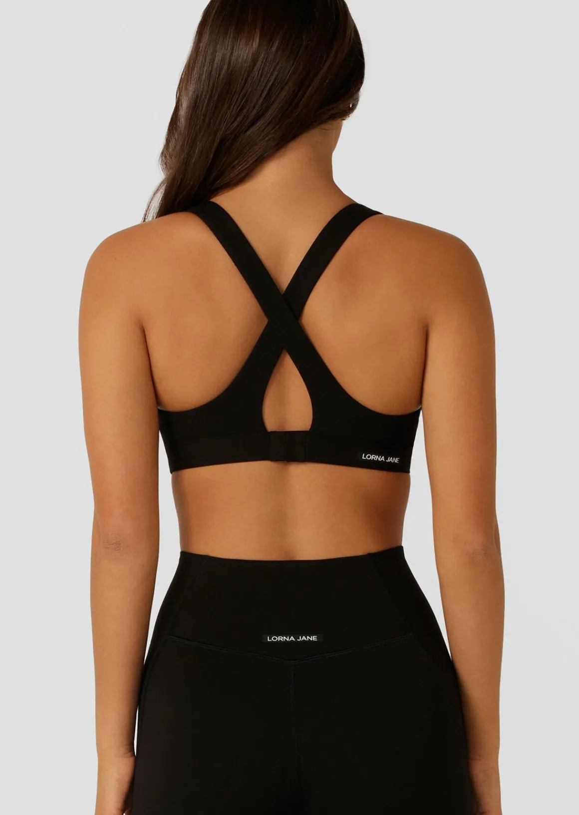 Lorna Jane Soft Sculpt Sports Bra Black