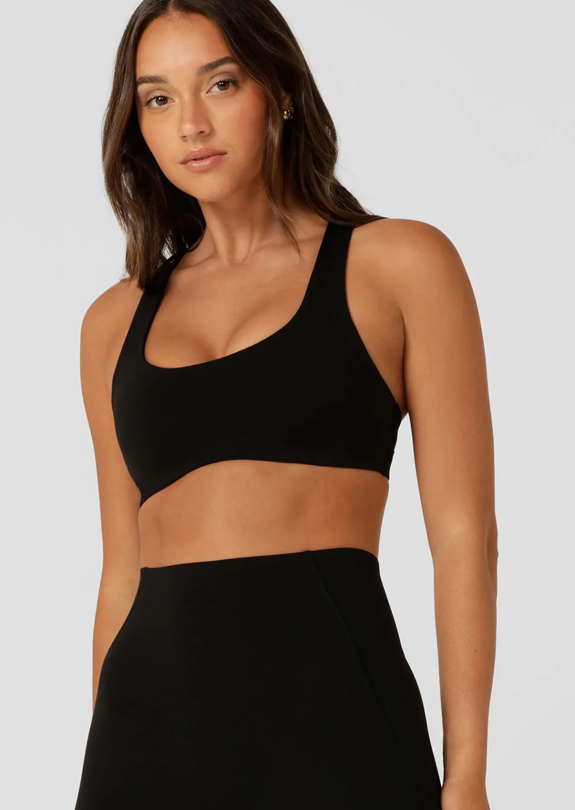Lorna Jane Soft Sculpt Sports Bra Black