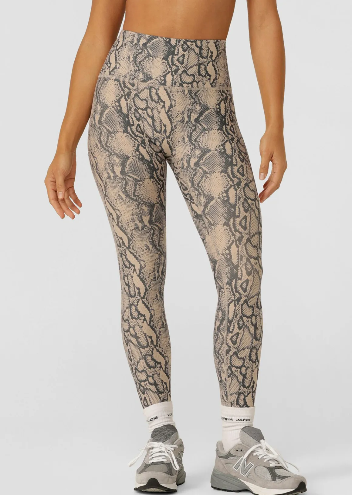 Lorna Jane Soft Serpentine No Ride Ankle Biter Leggings SoftSerpentinePrint Outlet