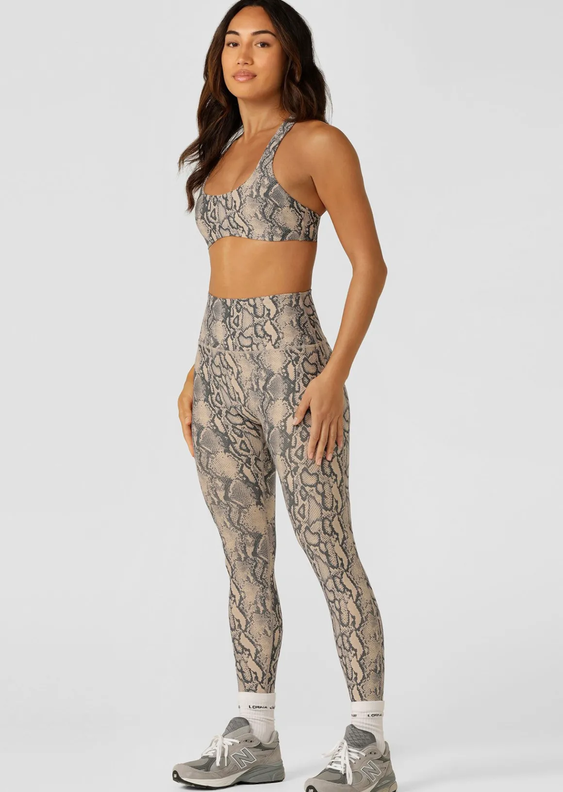 Lorna Jane Soft Serpentine No Ride Ankle Biter Leggings SoftSerpentinePrint Outlet