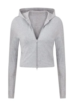 Lorna Jane Soft Touch Warm Up Jacket GreyMarl Hot