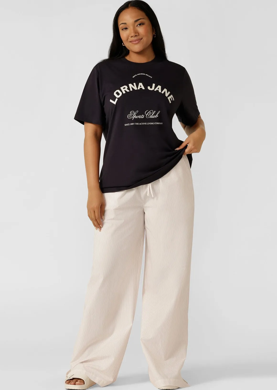 Lorna Jane Sports Club T-Shirt MidnightBlue Outlet