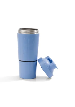 Lorna Jane Stainless Steel Compartment Protein Shaker LightMoontide Discount