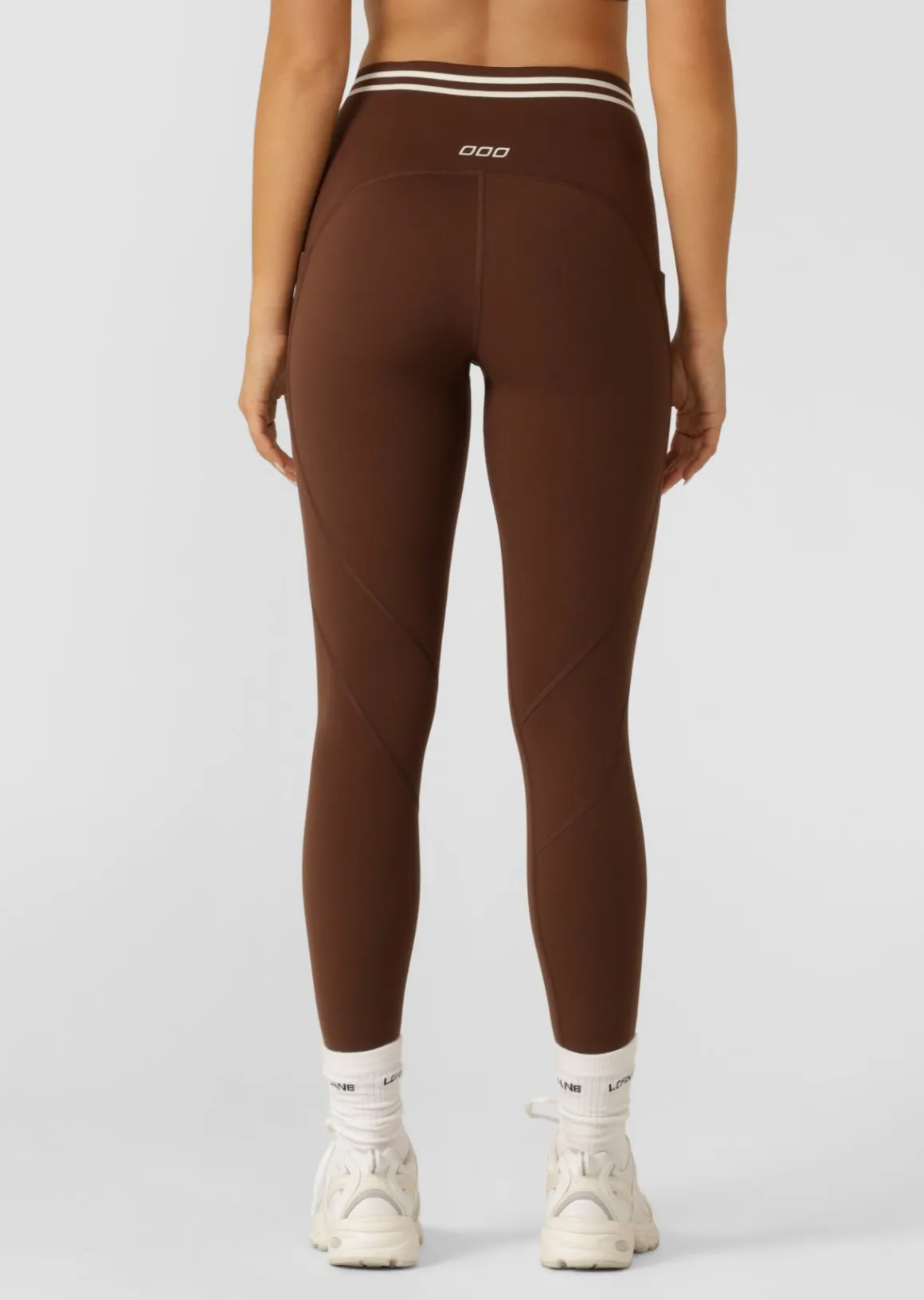 Lorna Jane Stash It All 3 Pocket Ankle Biter Leggings Espresso
