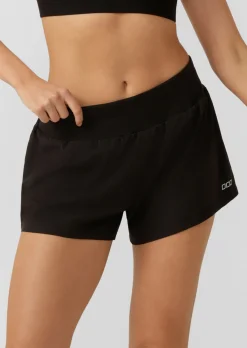 Lorna Jane Stretch & Stride Pocket Run Short Black Hot