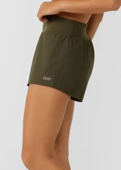 Lorna Jane Stretch & Stride Pocket Run Short LuxuryGreen New