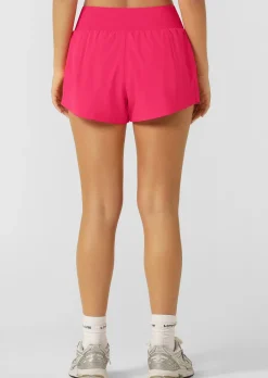 Lorna Jane Stretch & Stride Pocket Run Short NeonRaspberry Clearance