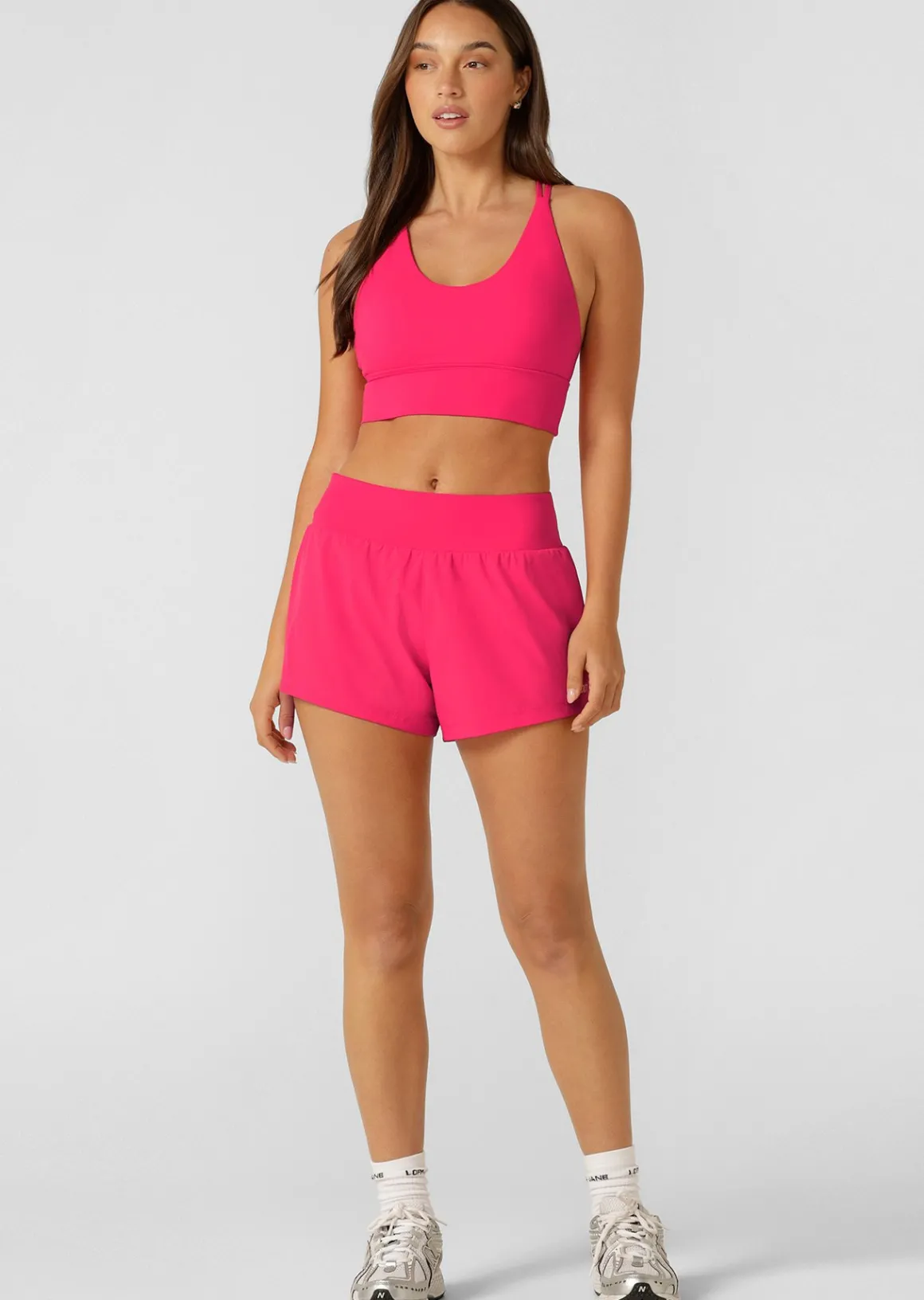 Lorna Jane Stretch & Stride Pocket Run Short NeonRaspberry Clearance