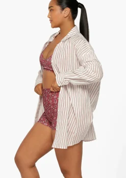 Lorna Jane Summer Holiday Overswim Shirt SummerStripe Discount