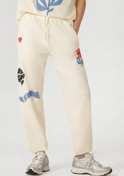 Lorna Jane Summer Track Pant Cream Discount