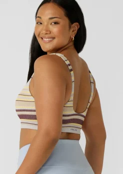 Lorna Jane Sunset Stripe Seamless Bralette SunsetStripe Best