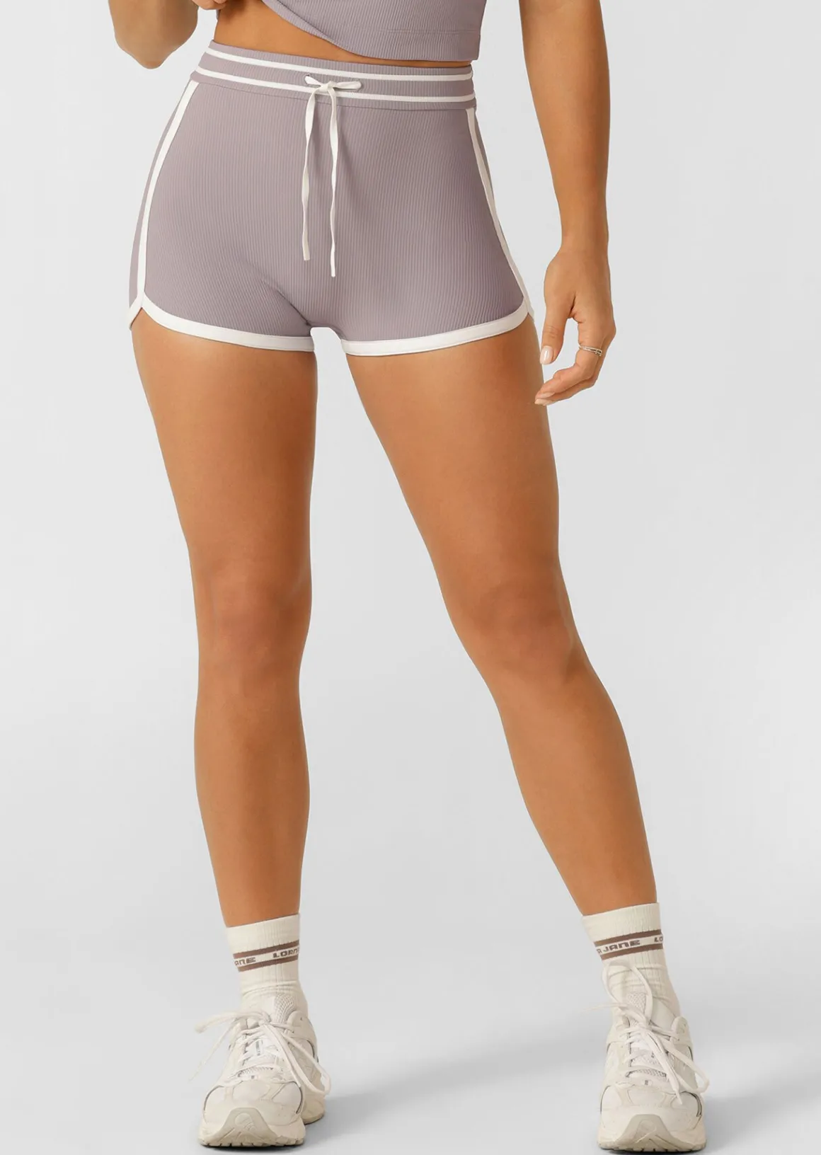 Lorna Jane Sweat To Surf Cheeky Bike Shorts PurpleAsh Discount