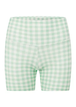 Lorna Jane Sweet Gingham 14cm Bike Shorts SoftMintRanchGinghamPrint Best