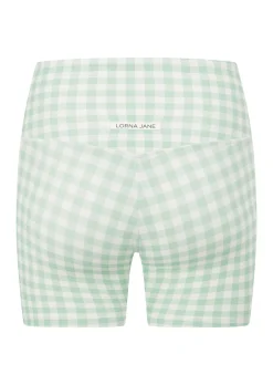 Lorna Jane Sweet Gingham 14cm Bike Shorts SoftMintRanchGinghamPrint Best