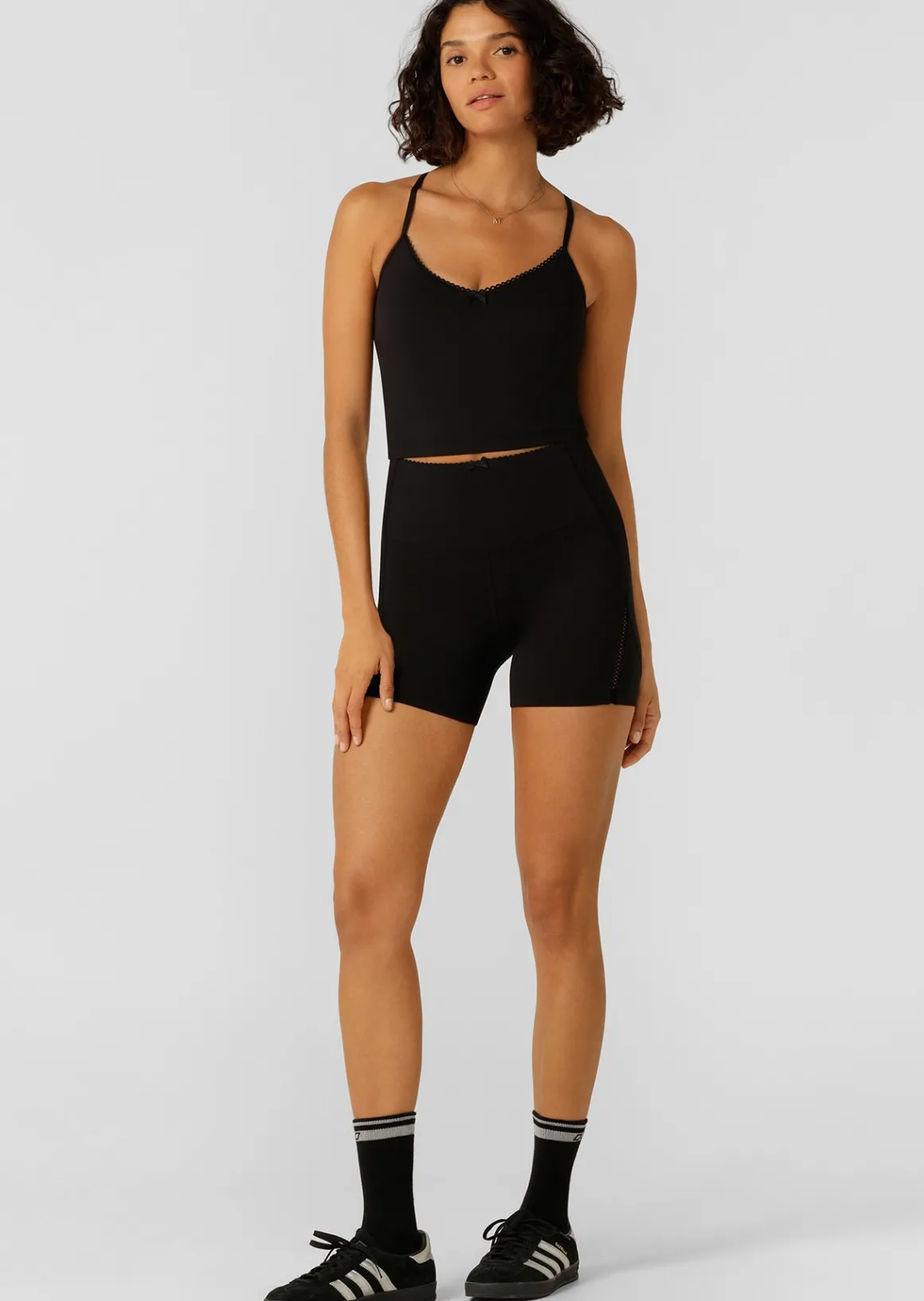 Lorna Jane Sweet Thing Cropped Bra Tank Combo Black Online