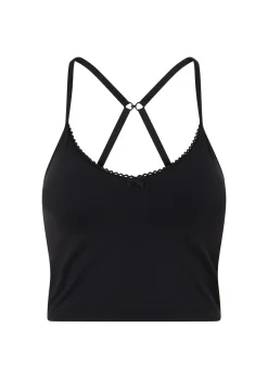 Lorna Jane Sweet Thing Cropped Bra Tank Combo Black Online