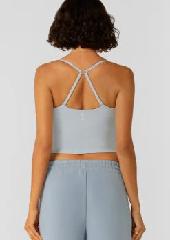 Lorna Jane Sweet Thing Cropped Bra Tank Combo LightGlacierBlue