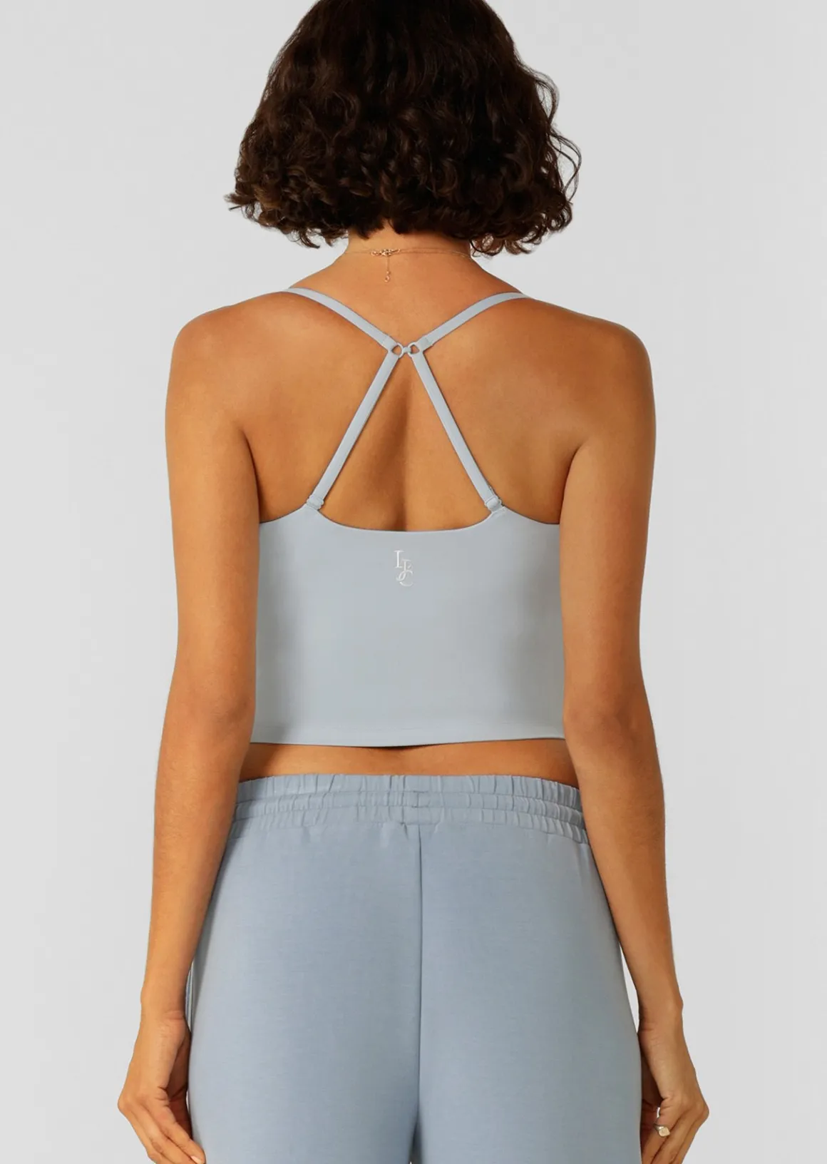 Lorna Jane Sweet Thing Cropped Bra Tank Combo LightGlacierBlue