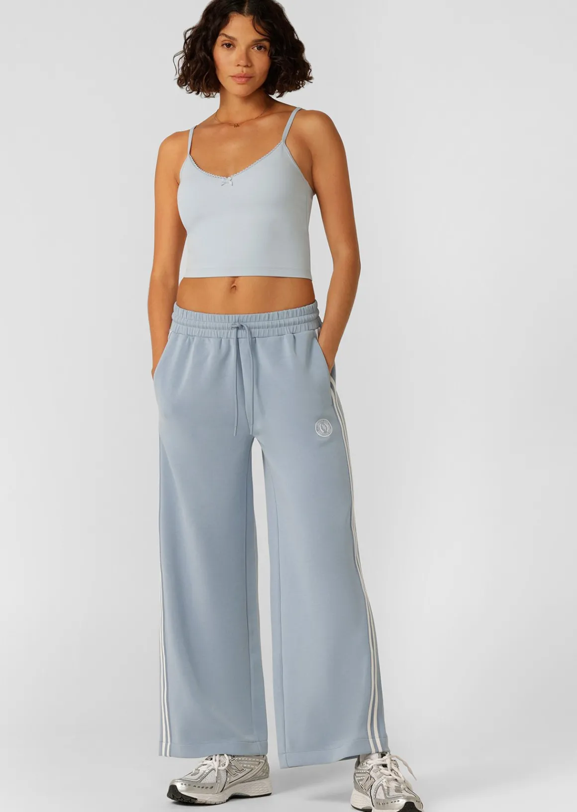 Lorna Jane Sweet Thing Cropped Bra Tank Combo LightGlacierBlue