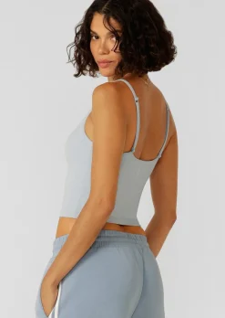 Lorna Jane Sweet Thing Cropped Bra Tank Combo LightGlacierBlue