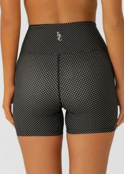 Lorna Jane Sweet Thing Polka Dot No Ride 12cm Bike Shorts MiniDotBlackPrint Outlet