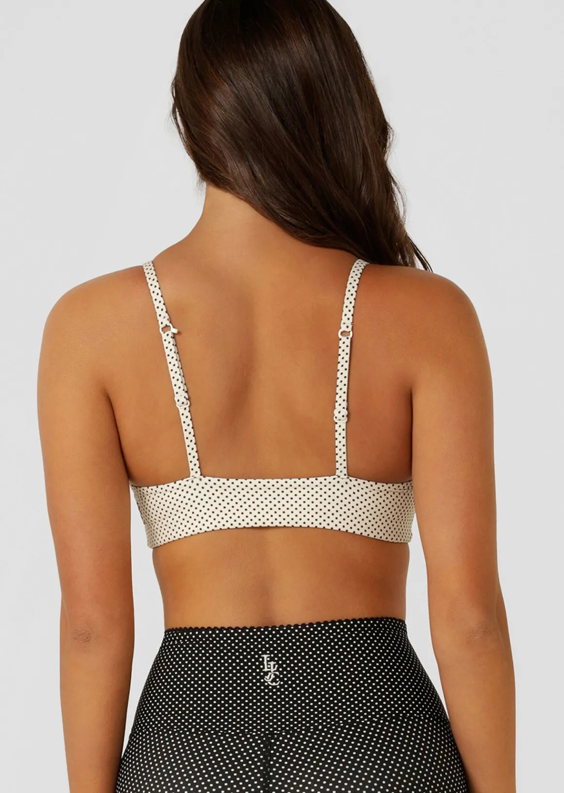 Lorna Jane Sweet Thing Polka Dot Sports Bra MiniDotCreamPrint Sale