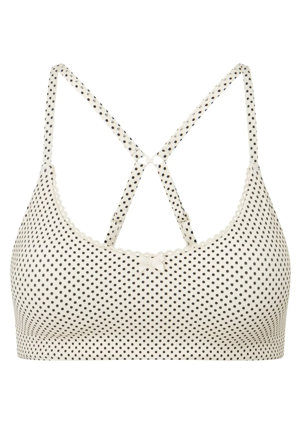 Lorna Jane Sweet Thing Polka Dot Sports Bra MiniDotCreamPrint Sale