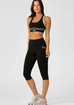 Lorna Jane Swift 3 Pocket 3/4 Leggings Black Online