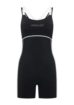 Lorna Jane Swift Motion No Ride 12cm Bodysuit Black New