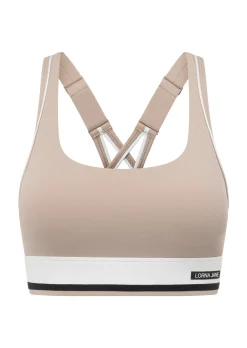 Lorna Jane Tempo Maximum Support Sports Bra Latte New